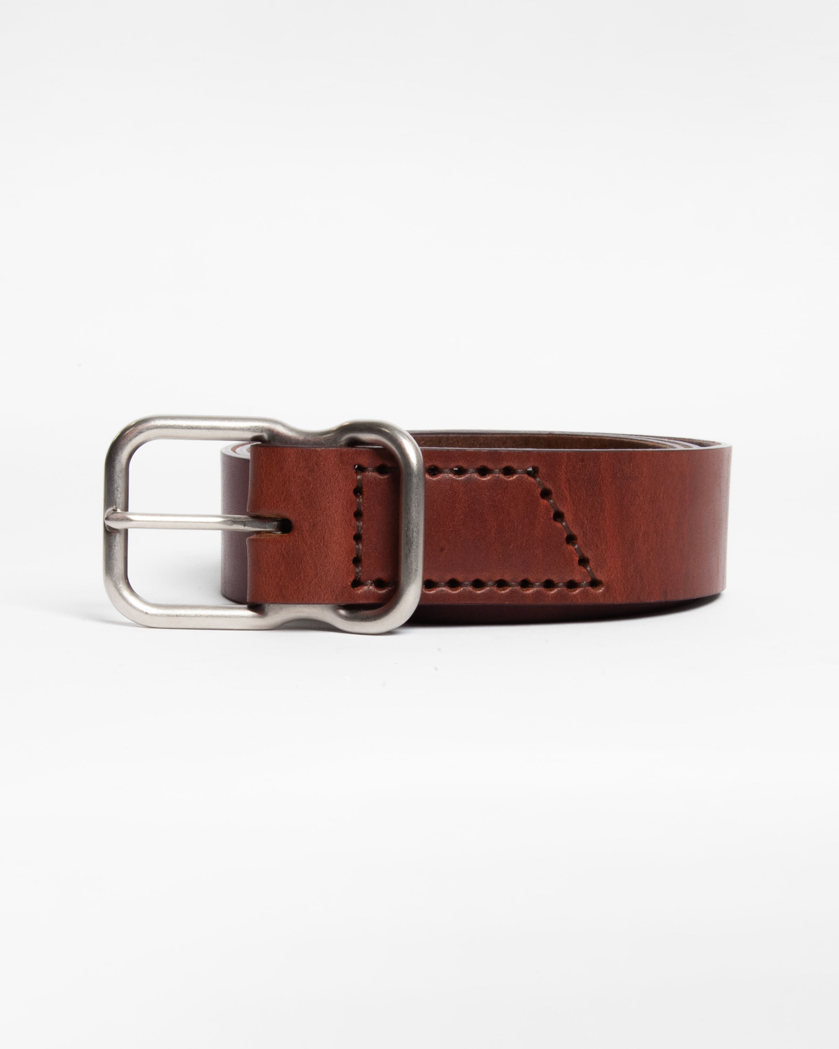 112 Signature Leather Belt - Chestnut - Nickel