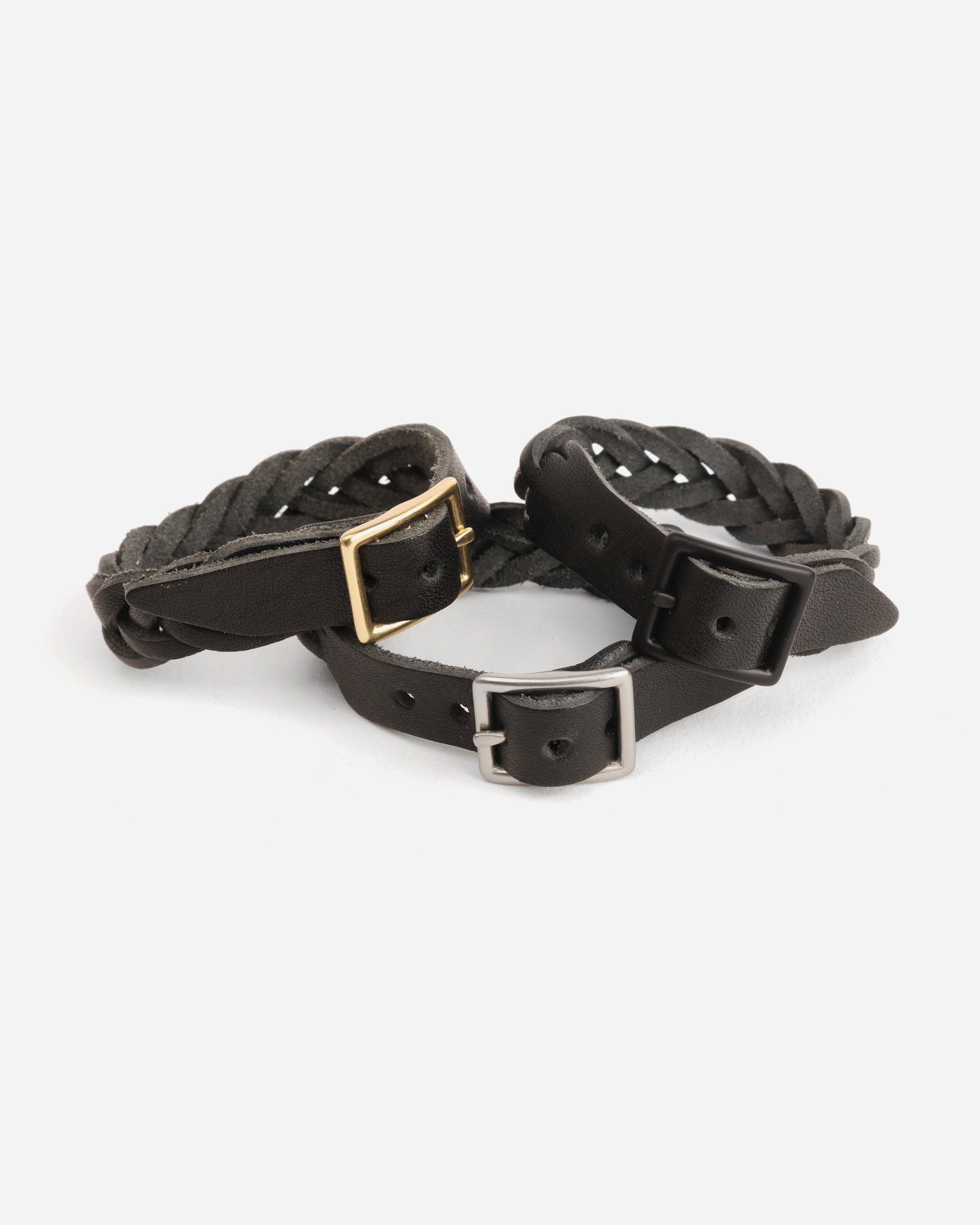 Braided Leather Bracelet - Black