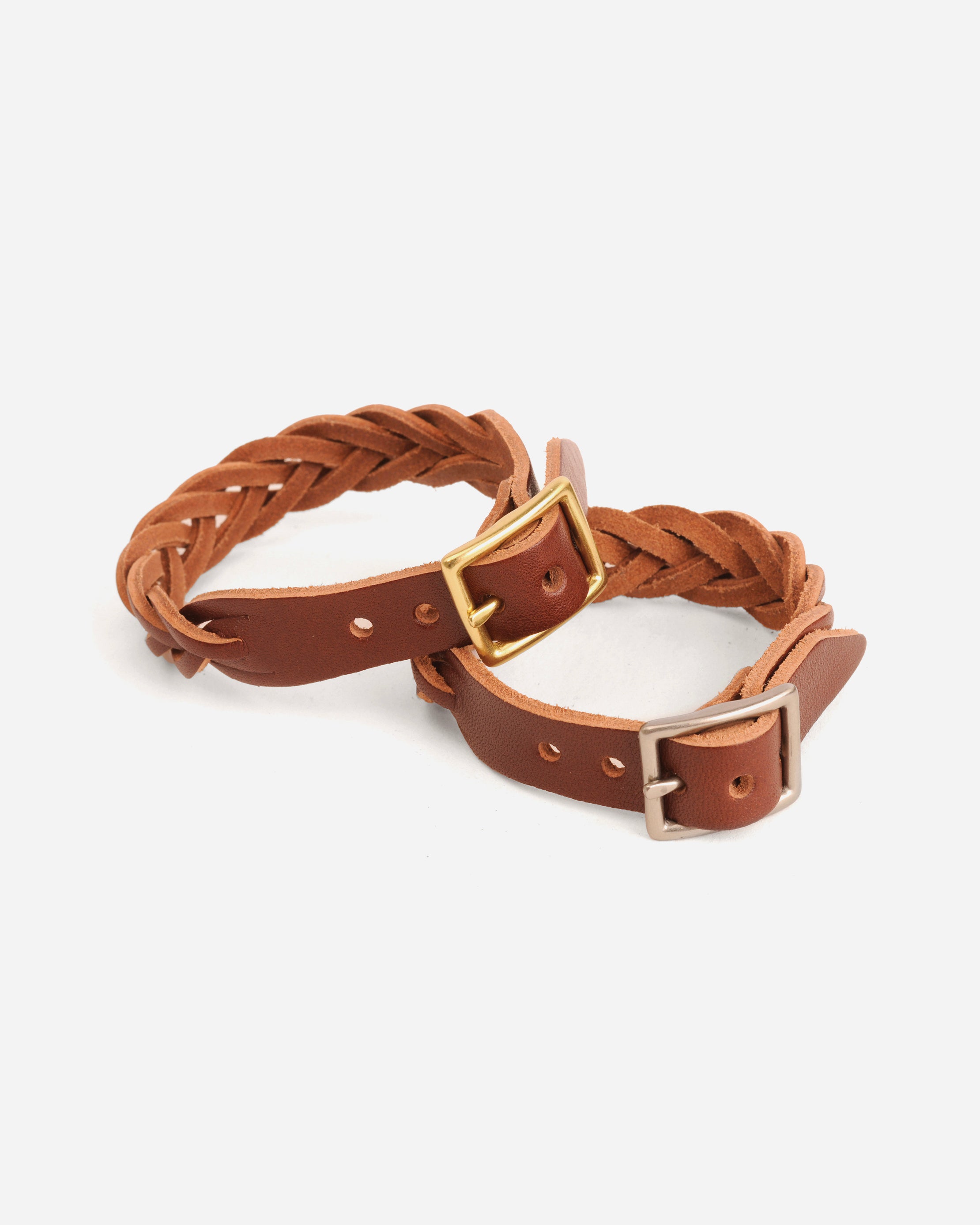 Braided Leather Bracelet - Mahogany