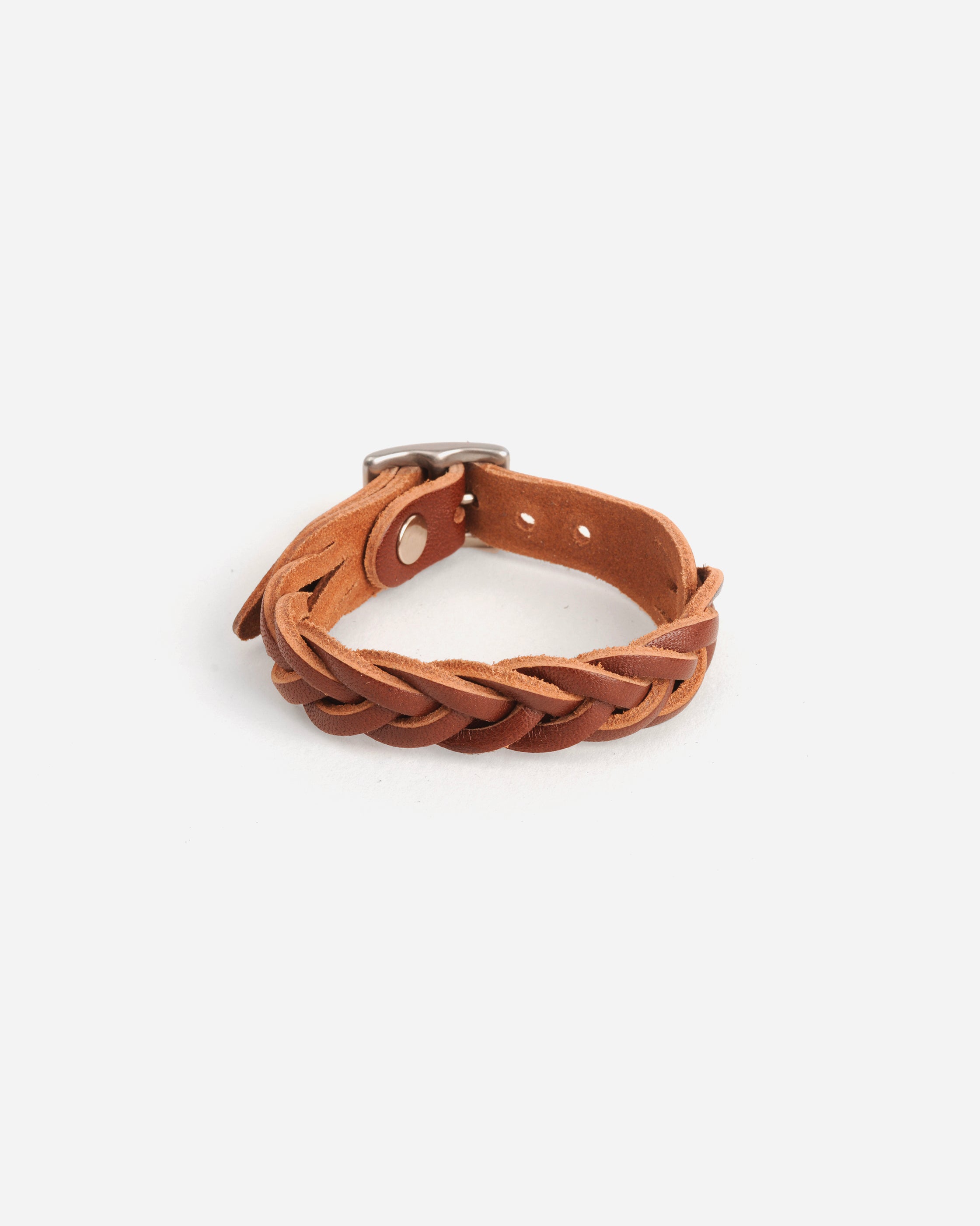 Braided Leather Bracelet - Mahogany