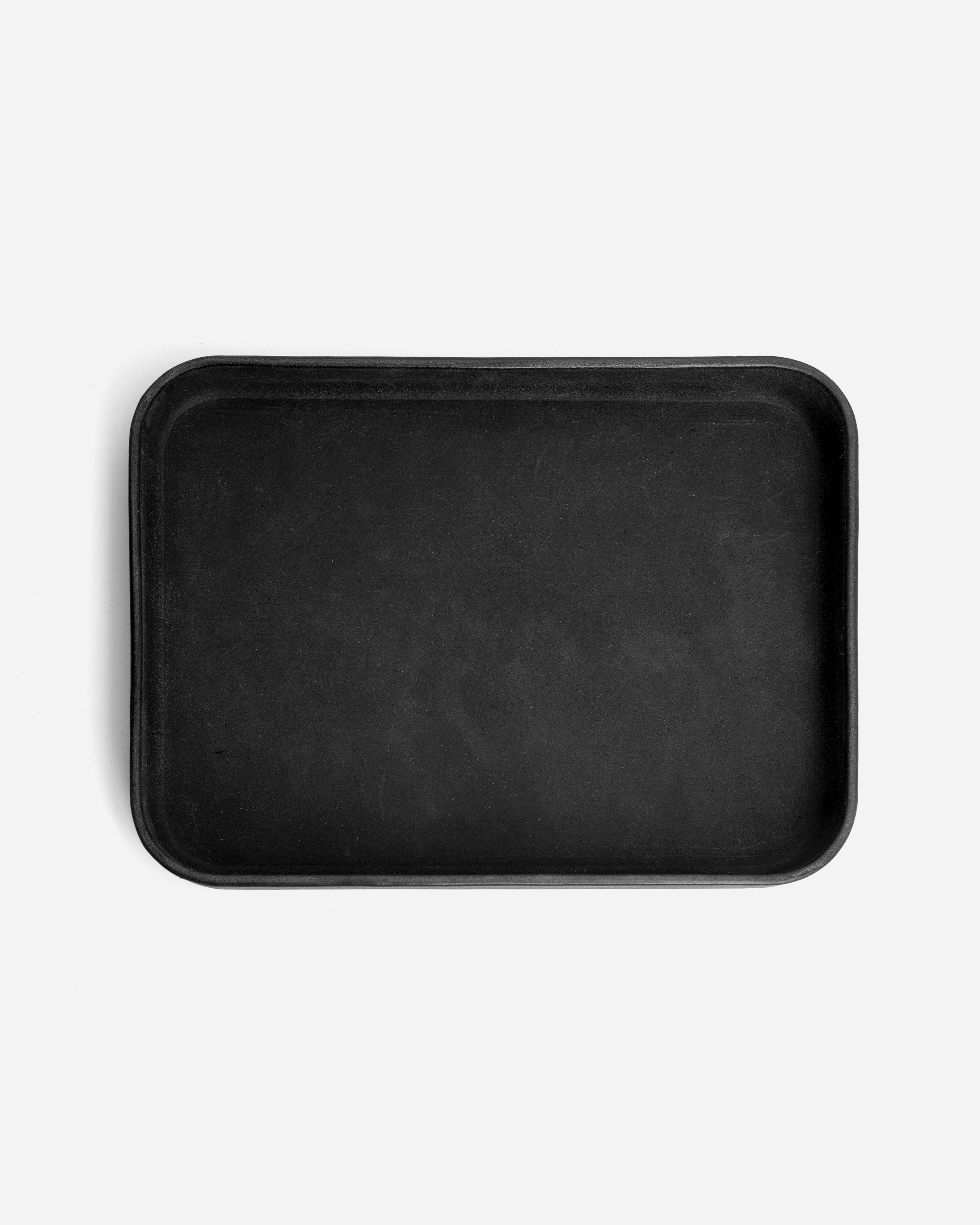 Black Leather Valet Tray