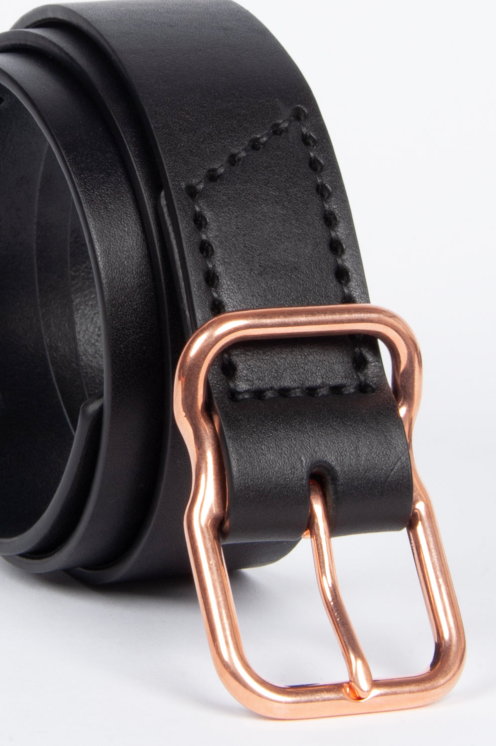 112 Signature Leather Belt - Black - Copper