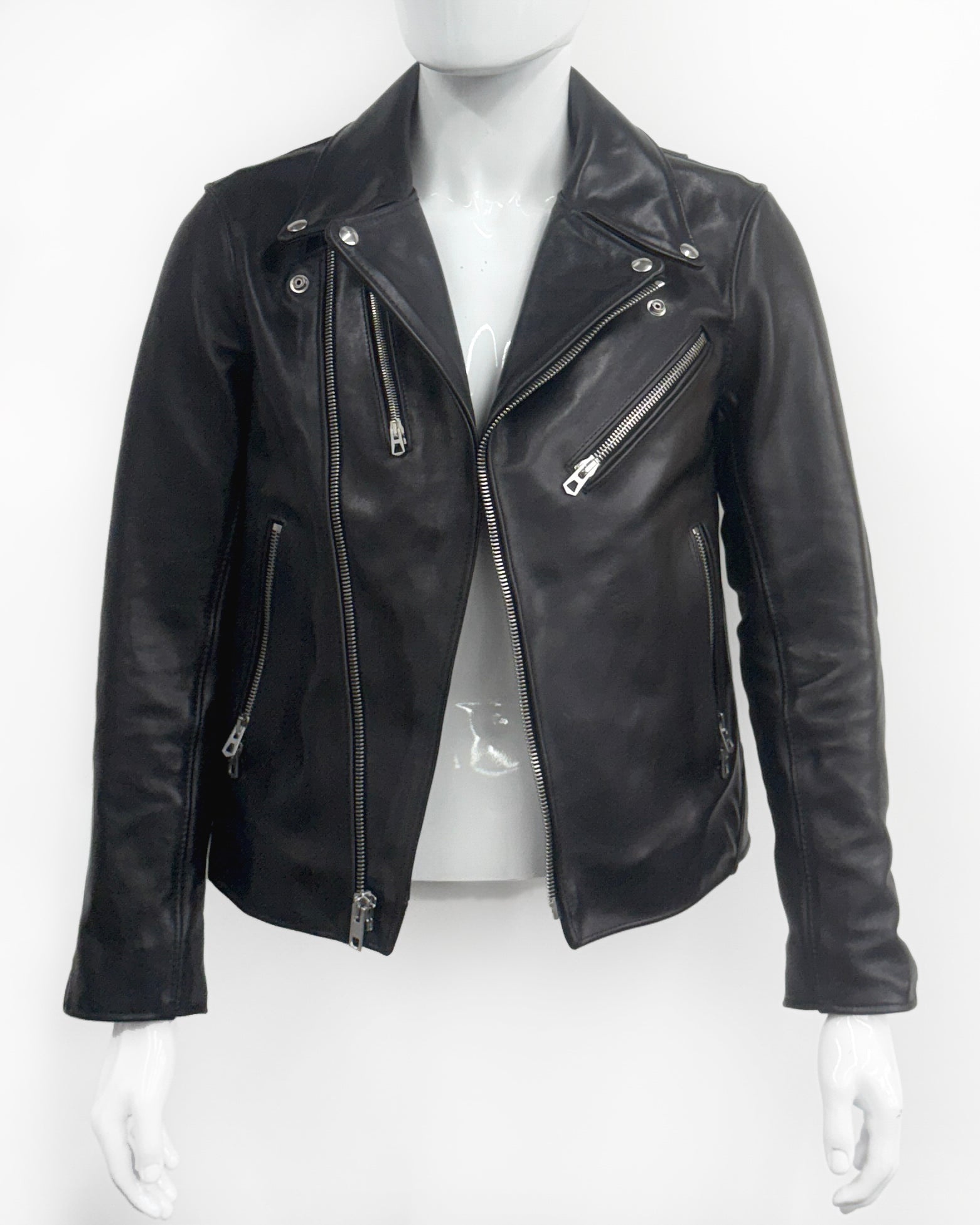 6226 Leather Riders Jacket in Black Horween Horsehide