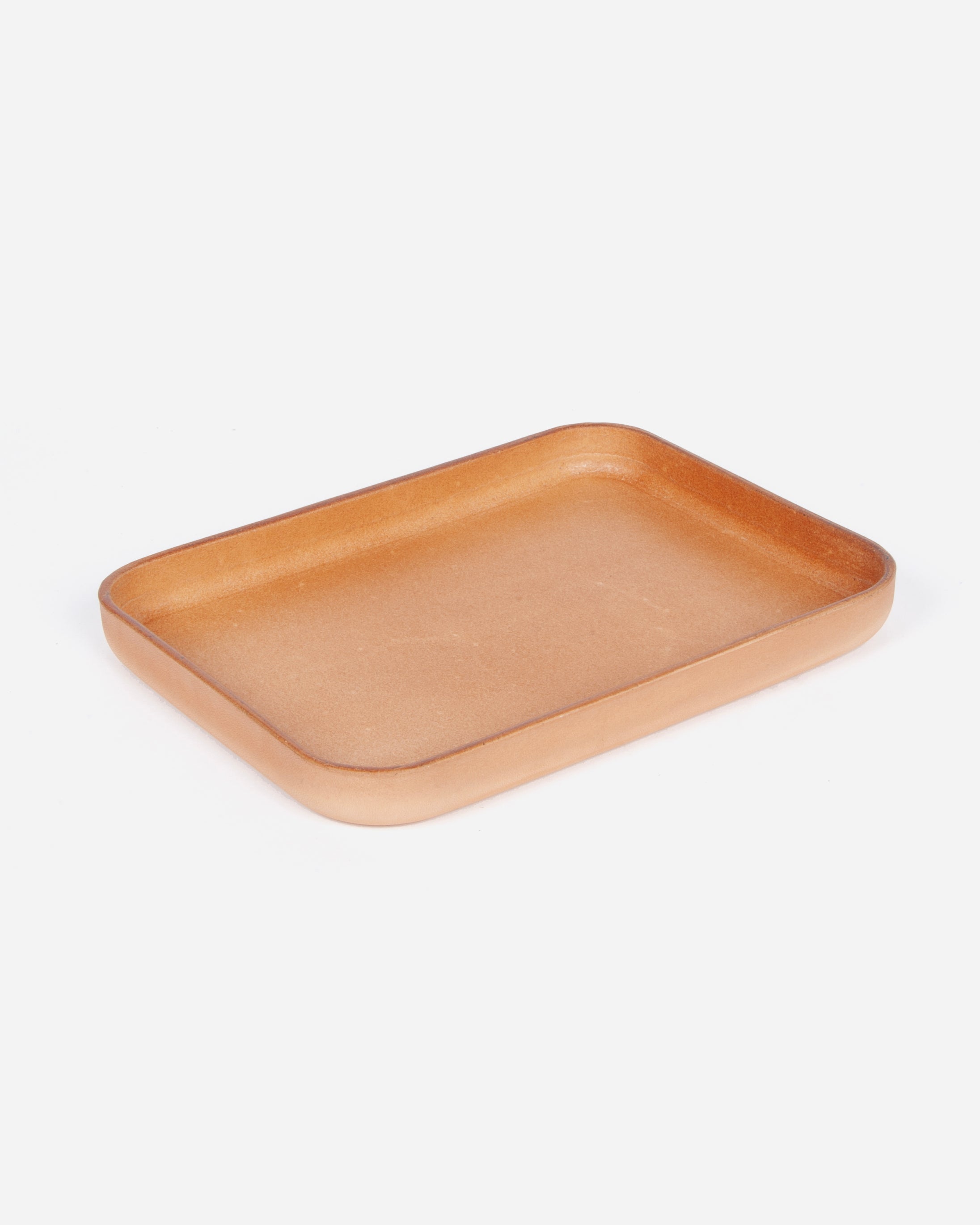 Natural Leather Valet Tray