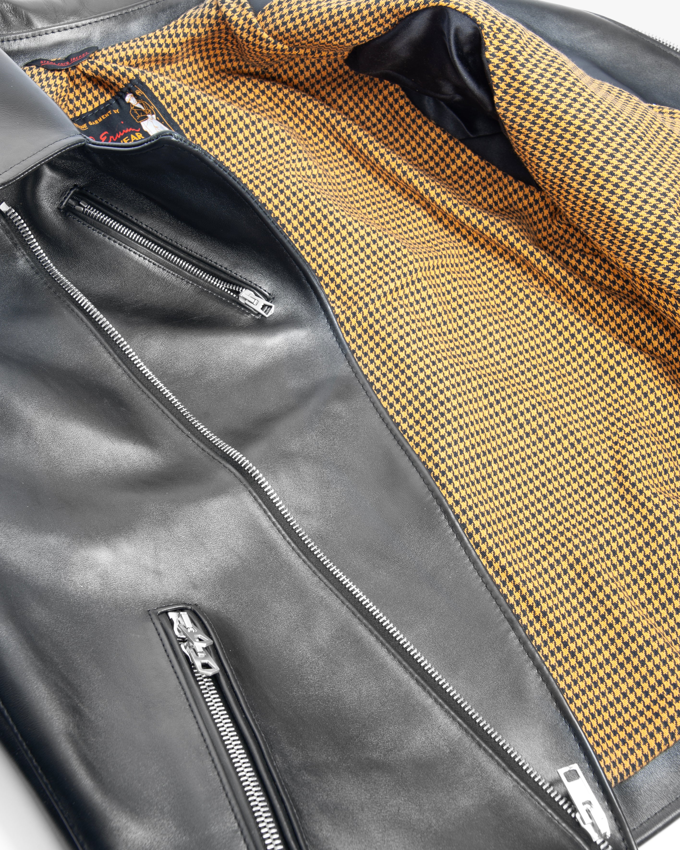 Pre-Order 1/2 Deposit - 6226 Leather Riders Jacket in Black Calf