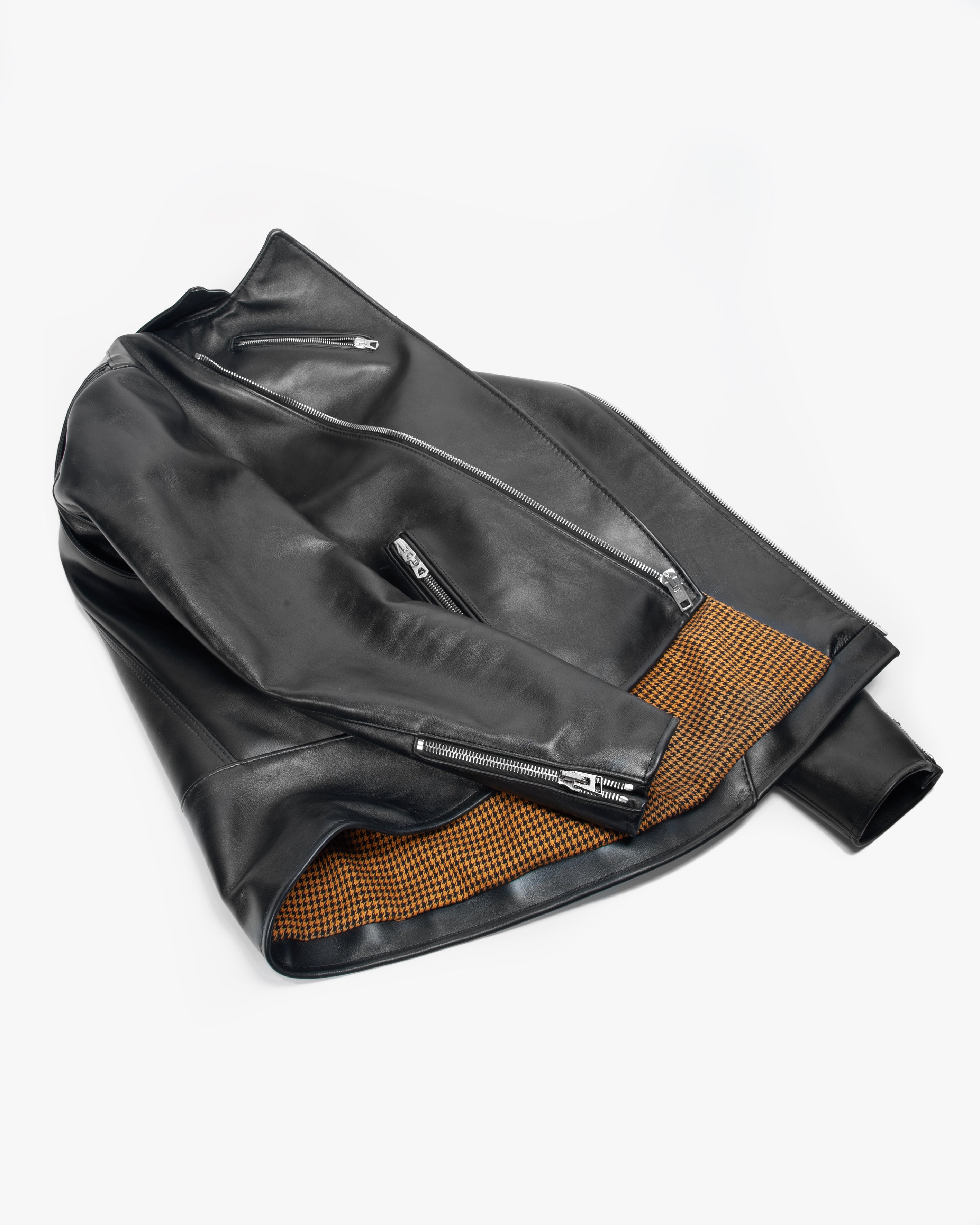 Pre-Order 1/2 Deposit - 6226 Leather Riders Jacket in Black Calf