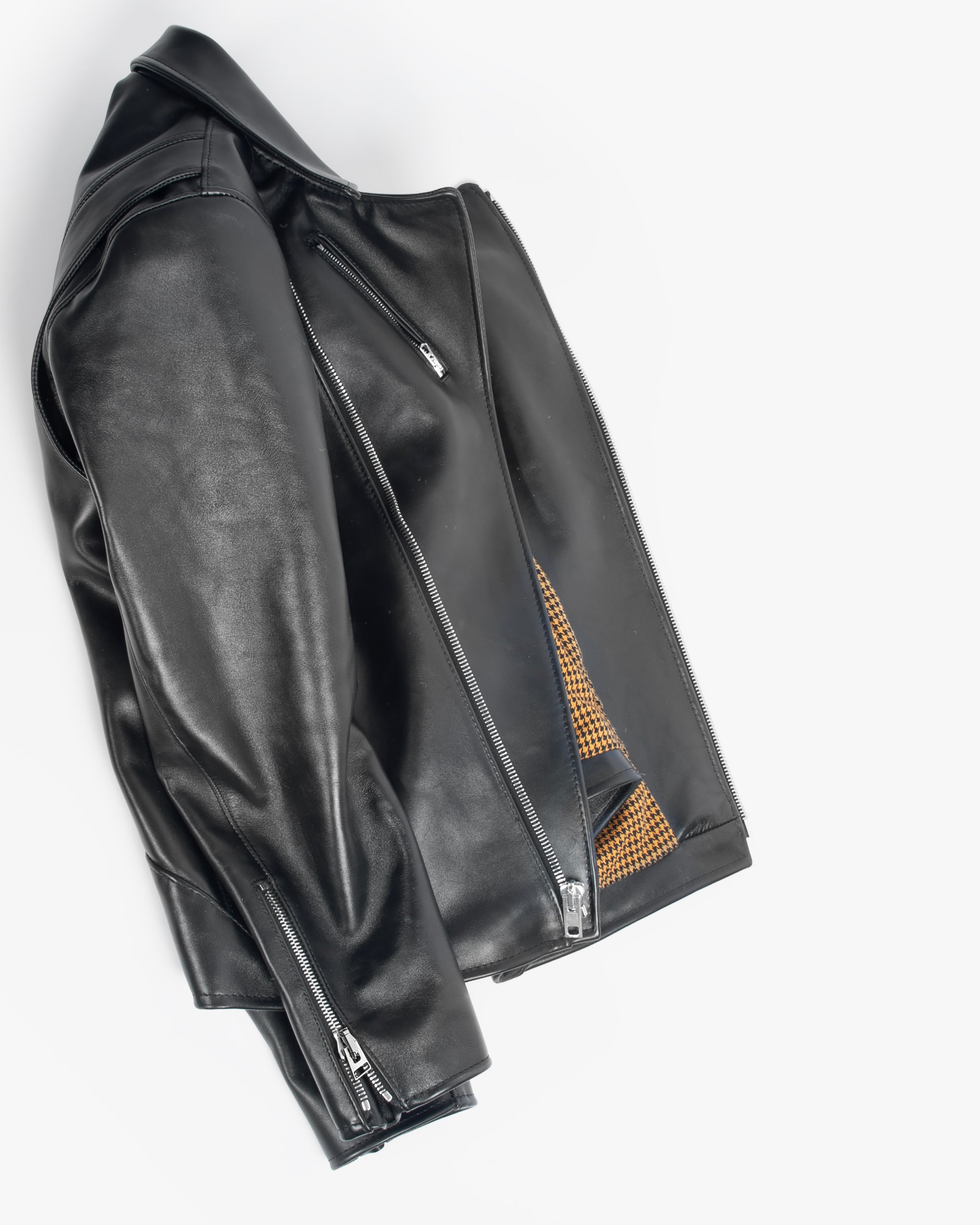 Pre-Order 1/2 Deposit - 6226 Leather Riders Jacket in Black Calf