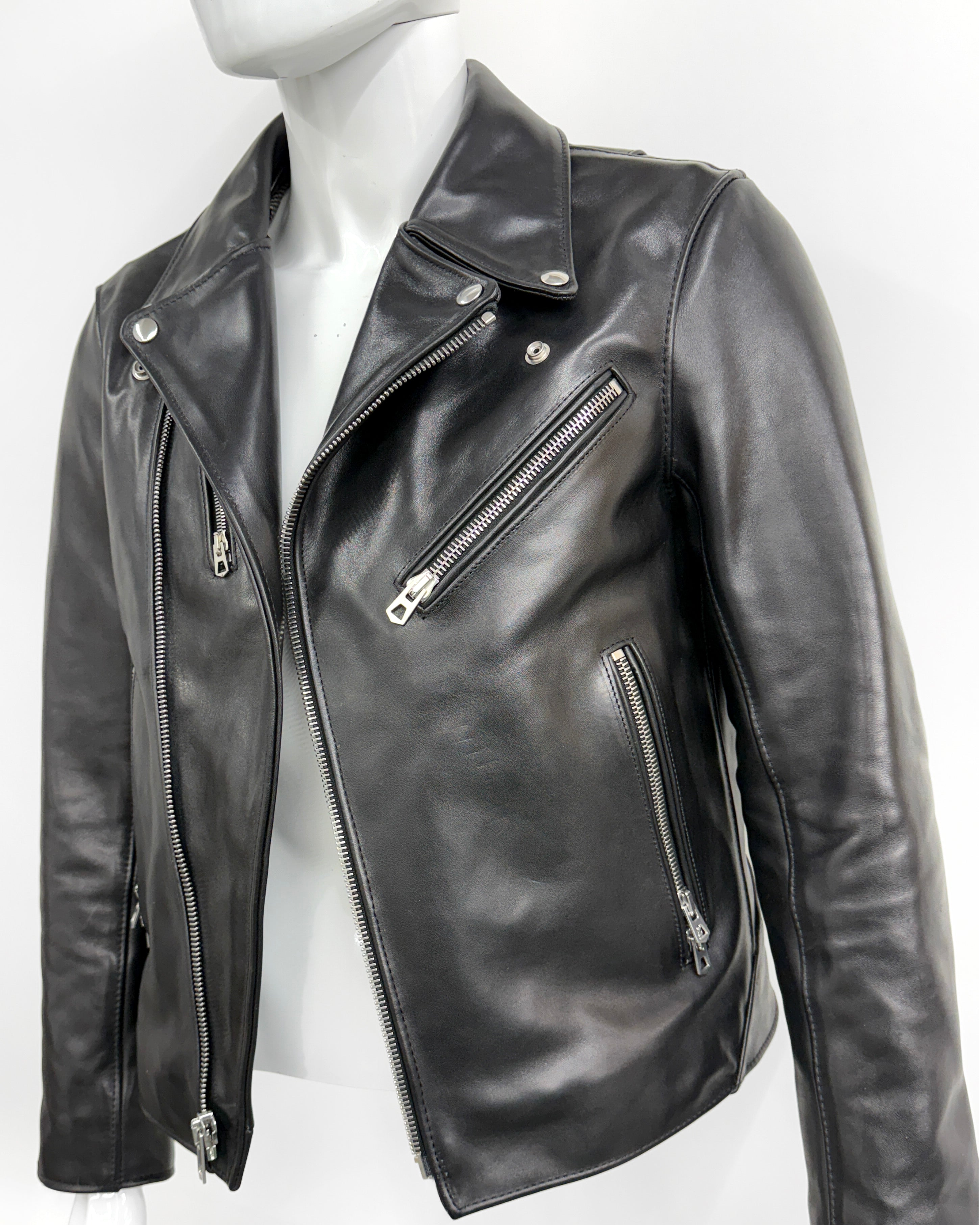 6226 Leather Riders Jacket in Black Horween Horsehide