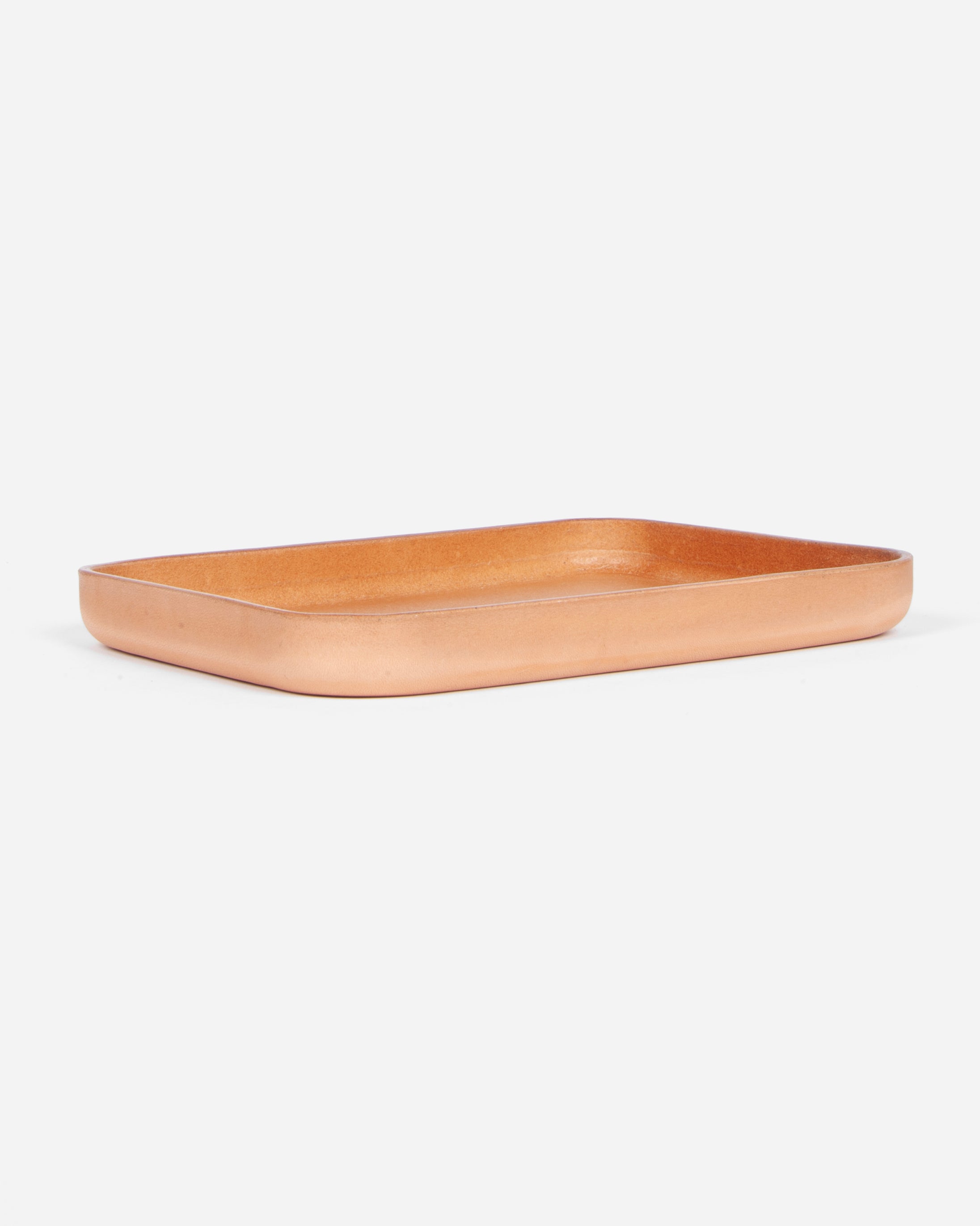Natural Leather Valet Tray